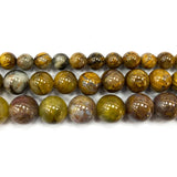 Yellow Pietersite Round Gem Stone Beads 6-14MM
