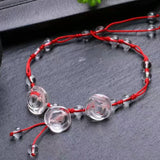 Yellow & Crystal Anklets Caved Flowers Hand Weave Anklet Jewelry