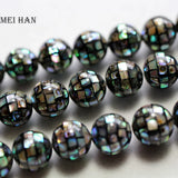 10mm Hand Stitched Solid Shell Beads for Jewelry Making
