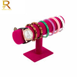 Black Velvet Bracelet Chain Watch T-Bar Rack Jewelry Holder