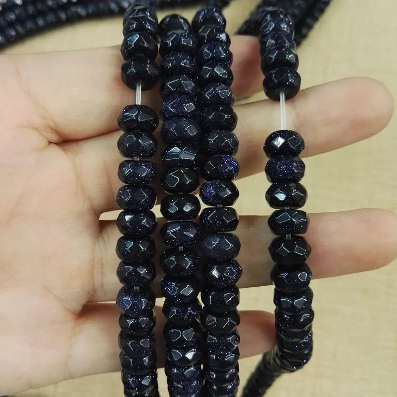 150pcs Natural Stone Loose Beads 5x8mm Nugget Beads for Jewelry Accessories