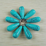 Calaita Stone Pendant Water Drop Charm Jewelry 50Pcs