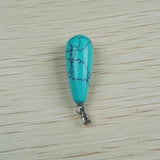Calaita Stone Pendant Water Drop Charm Jewelry 50Pcs