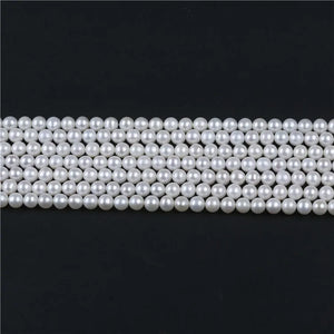Natural Freshwater 8-9mm Round Pearl Strings