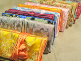 Chinese Wind Silk Brocade Travel Roll Bag Embroidery Jewelry Bag