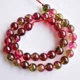 Natural Watermelon Crystal Stone Beads For Jewelry Making DIY