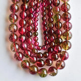 Natural Watermelon Crystal Stone Beads For Jewelry Making DIY
