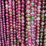 Natural Watermelon Crystal Stone Beads For Jewelry Making DIY