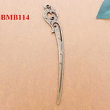 10pcs antique bronze charms, 25 styles, bookmark/hair sticker/hairpin shape