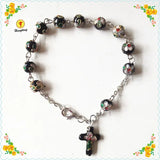 5 pcs 8mm Cloisonne Bead Rosary Bracelet - Special Offer