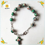 5 pcs 8mm Cloisonne Bead Rosary Bracelet - Special Offer