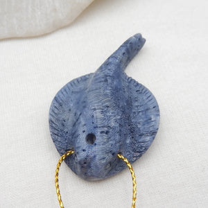 Natural Coral Carved Fish Pendant Bead Fashion Jewelry