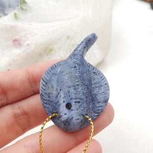 Natural Coral Carved Fish Pendant Bead Fashion Jewelry