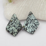 Nugget Turquoise Earring Bead, Birthday Gift for Women