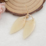 Carved Leaves Amazonite Earrings Beads, Charms Women Earrings