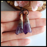 Drusy Amethyst Women Earrings Beads 33x12x10mm