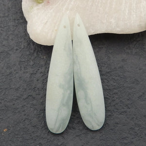 Natural Amazonite Earring Beads 48x11x5mm