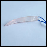 Natural Rose Quartz Woman Pendant Bead 46x8mm