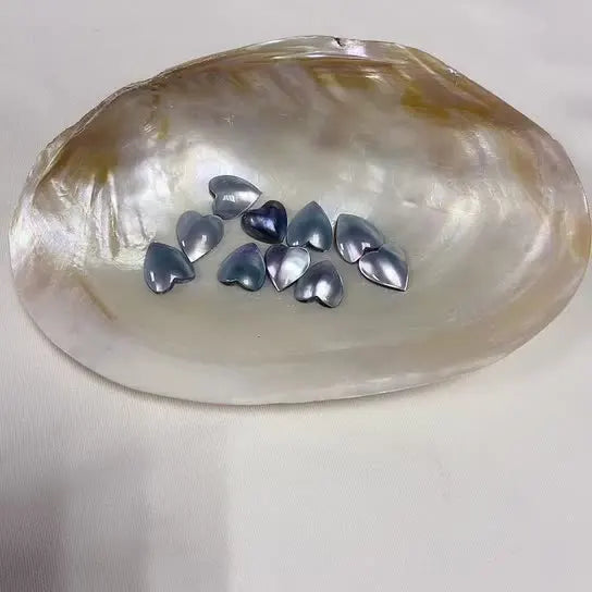 Mother Of Sea Shell Loose Beads Heart Jewelry