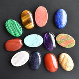 Natural Stone Oval Beads for Jewelry Making