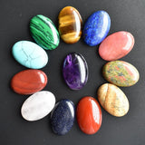 Natural Stone Oval Beads for Jewelry Making