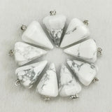 Howlite Natural Stone Pendulum Cone Pendants Charms Pendant for Jewelry Making