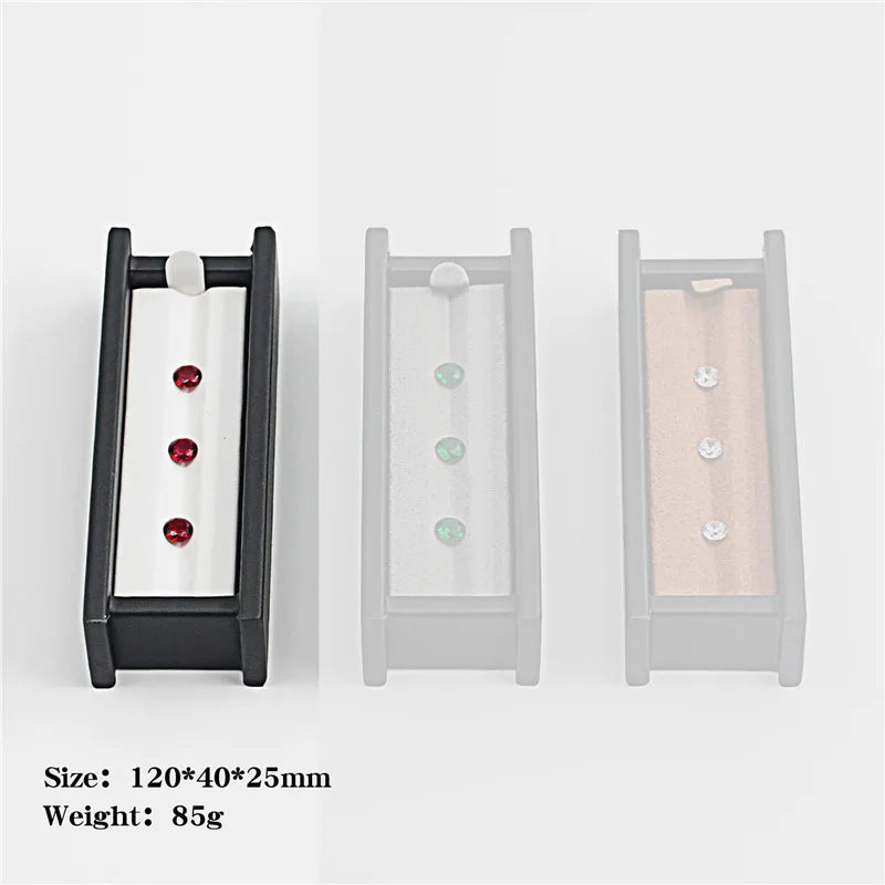 Portable Gem Storage Box with V Groove Display Tray