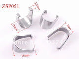 Stainless Steel Hook Pendants Necklace Jewelry DIY Parts 100pcs