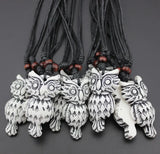 Lot of 12 Tribal Owl Pendants Necklace MN451