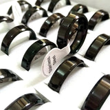 20pcs High Polishing 6mm Men Ring Stainless Steel Comfortable Jewelry