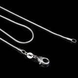 5pcs/Lot 1mm Silver Snake Chains for Women