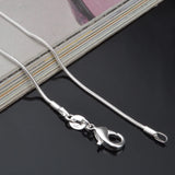 5pcs/Lot 1mm Silver Snake Chains for Women