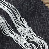 5pcs/Lot 1mm Silver Snake Chains for Women