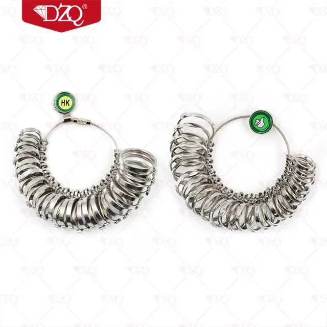 Metal HK Ring Sizer Measuring Gauging Tools Finger Sizer Jewelry