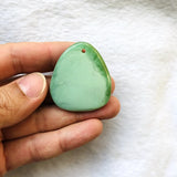 2pcs Natural Chrysoprase Bead Pendant 35mm+ length