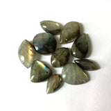 5pcs Natural Flash Labradorite Bead Pendant Cabochon, Healing Gem Stone