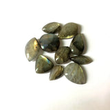 5pcs Natural Flash Labradorite Bead Pendant Cabochon, Healing Gem Stone