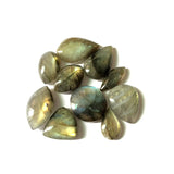 5pcs Natural Flash Labradorite Bead Pendant Cabochon, Healing Gem Stone