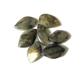 5pcs Natural Labradorite Bead Pendant Cabochon 30mm+