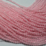 4.2mm Madagascar Pink Quartz Faceted Round Gemstone Loose Beads