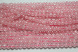 Natural Pink Quartz 6mm Round Gem Stone Beads (2 Strand/Set)