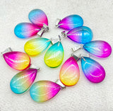 Natural Stone Quartz Crystal Turquoise Water Drop Pendant for DIY Jewelry Making