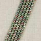 Unakite Stone Loose Beads 5x8mm Abacus Stone Beads 150pcs