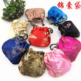 Cotton Linen Jewelry Beads Small Cloth Mouth Receive Bag 10pc/lot