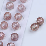 13-14mm Carved Purple Freshwater Pearl Bead Pair for Earrings
