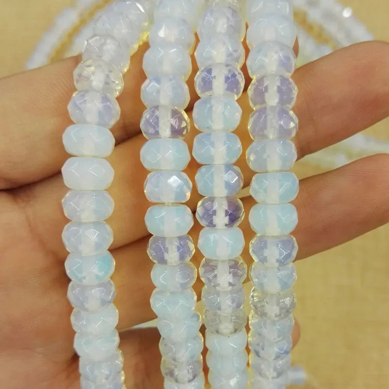 Natural Opal Stone Loose Beads 5x8mm Abacus Beads