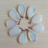 Opal Water Drop Necklace & Pendants for Jewelry Making Charms
