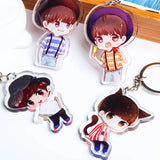 Personalized Cartoon Rainbow Keychains for Women