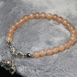 Strawberry Quartz Crystal Bracelet 7.5 inch B1916