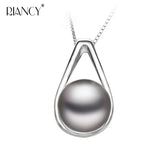 Natural Freshwater Pearl Pendant 925 Silver Necklace
